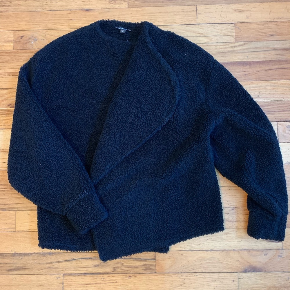 Express Black Sherpa Blazer/Jacket